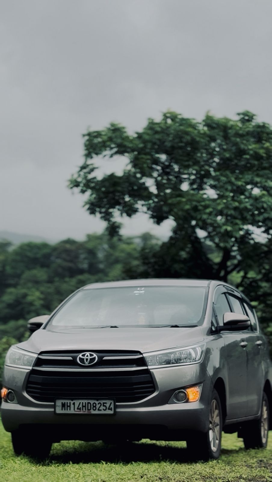 Innova Crysta in scenic landscape